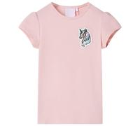 vidaXL Maglietta da Bambina Rosa Chiaro 140