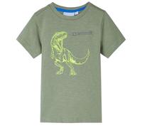 Maglietta da Bambino a Maniche Corte Cachi Chiaro 140