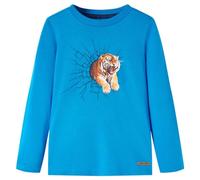 vidaXL Maglietta da Bambino a Maniche Lunghe Blu Cobalto 92