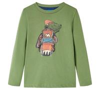 Maglietta da Bambino a Maniche Lunghe Cachi Chiaro 140