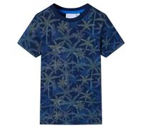 vidaXL Maglietta da Bambino Blu Marino 128