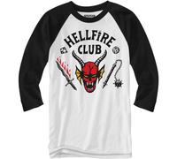 Maglietta Da Baseball Adulta Con Logo Hellfire Club Di Stranger Things