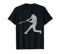Maglietta da baseball con scritta "word cloud typography" Maglietta