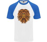Maglietta Da Baseball Lion Uomo A Maniche Corte Mandala Art