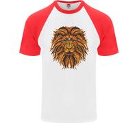 Maglietta Da Baseball Lion Uomo A Maniche Corte Mandala Art