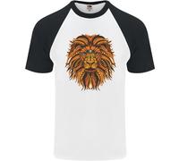 Maglietta Da Baseball Lion Uomo A Maniche Corte Mandala Art