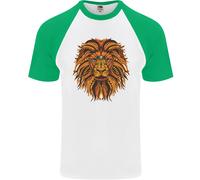 Maglietta Da Baseball Lion Uomo A Maniche Corte Mandala Art