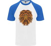Maglietta Da Baseball Lion Uomo A Maniche Corte Mandala Art