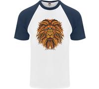 Maglietta Da Baseball Lion Uomo A Maniche Corte Mandala Art