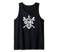 Maglietta da baseball Mom Dad That's My Girl #00 Softball Number 00 Canotta