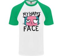Maglietta Da Baseball S/S Divertente Grumpy Con Il Mio Viso Felice