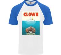 Maglietta Da Baseball S/S Divertente Parodia Di Jaws Per Halloween Horror Uomo