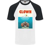 Maglietta Da Baseball S/S Divertente Parodia Di Jaws Per Halloween Horror Uomo