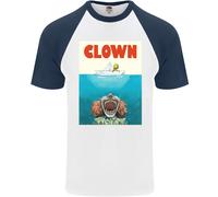 Maglietta Da Baseball S/S Divertente Parodia Di Jaws Per Halloween Horror Uomo