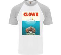 Maglietta Da Baseball S/S Divertente Parodia Di Jaws Per Halloween Horror Uomo