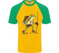 Maglietta Da Baseball S/S Divertente Per Uomini Con Rana E Rospo