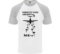 Maglietta Da Baseball S/S Divertente Per Uomini Di Skydiving Perfettamente Buona