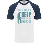 Maglietta Da Baseball S/S Divertente Per Uomini Metal Detecting The Next Beep