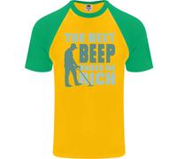 Maglietta Da Baseball S/S Divertente Per Uomini Metal Detecting The Next Beep