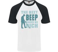 Maglietta Da Baseball S/S Divertente Per Uomini Metal Detecting The Next Beep
