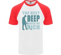 Maglietta Da Baseball S/S Divertente Per Uomini Metal Detecting The Next Beep