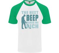 Maglietta Da Baseball S/S Divertente Per Uomini Metal Detecting The Next Beep