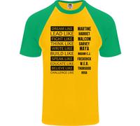 Maglietta Da Baseball S/S Nera Come Un Sogno Uomo Mese Della Storia