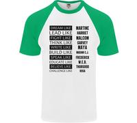 Maglietta Da Baseball S/S Nera Come Un Sogno Uomo Mese Della Storia