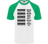 Maglietta Da Baseball S/S Nera Come Un Sogno Uomo Mese Della Storia