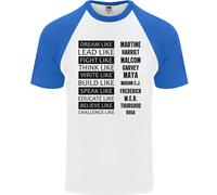 Maglietta Da Baseball S/S Nera Come Un Sogno Uomo Mese Della Storia