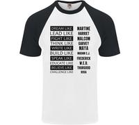 Maglietta Da Baseball S/S Nera Come Un Sogno Uomo Mese Della Storia
