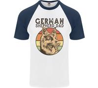 Maglietta Da Baseball S/S Per Papà Di Pastore Tedesco