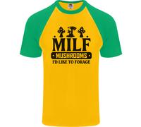 MAGLIETTA DA BASEBALL S/S PER UOMINI MILF FUNGHI CHE MI PIACE RACCOGLIERE