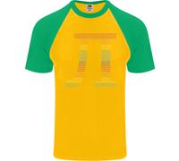 Maglietta Da Baseball S/S Per Uomini Rainbow Pie Day Matematica LGBT