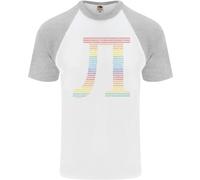 Maglietta Da Baseball S/S Per Uomini Rainbow Pie Day Matematica LGBT