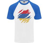 Maglietta Da Baseball S/S Per Uomo Con Bandiera Dell'Armenia Giorno Armeno