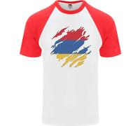 Maglietta Da Baseball S/S Per Uomo Con Bandiera Dell'Armenia Giorno Armeno