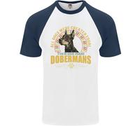 Maglietta Da Baseball S/S Per Uomo Con Cane Dobermann