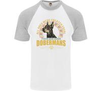 Maglietta Da Baseball S/S Per Uomo Con Cane Dobermann