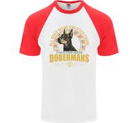 Maglietta Da Baseball S/S Per Uomo Con Cane Dobermann