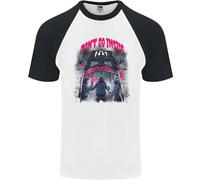 Maglietta Da Baseball S/S Per Uomo Con Fantasmi E Spettri Di Halloween