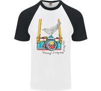 Maglietta Da Baseball S/S Per Uomo Con Fotografo Di Uccelli