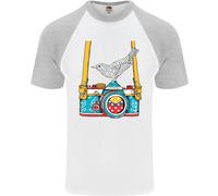 Maglietta Da Baseball S/S Per Uomo Con Fotografo Di Uccelli