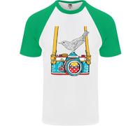 Maglietta Da Baseball S/S Per Uomo Con Fotografo Di Uccelli