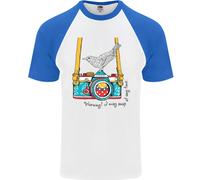 Maglietta Da Baseball S/S Per Uomo Con Fotografo Di Uccelli