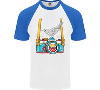 Maglietta Da Baseball S/S Per Uomo Con Fotografo Di Uccelli