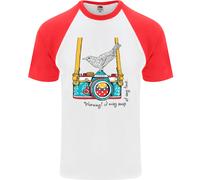 Maglietta Da Baseball S/S Per Uomo Con Fotografo Di Uccelli