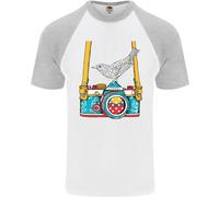 Maglietta Da Baseball S/S Per Uomo Con Fotografo Di Uccelli