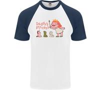 Maglietta Da Baseball S/S Per Uomo Con Orsetto Unicorn Funny Di Papà Princess