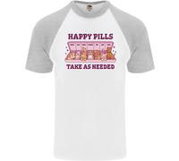 Maglietta Da Baseball S/S Per Uomo Dog Happy Pills